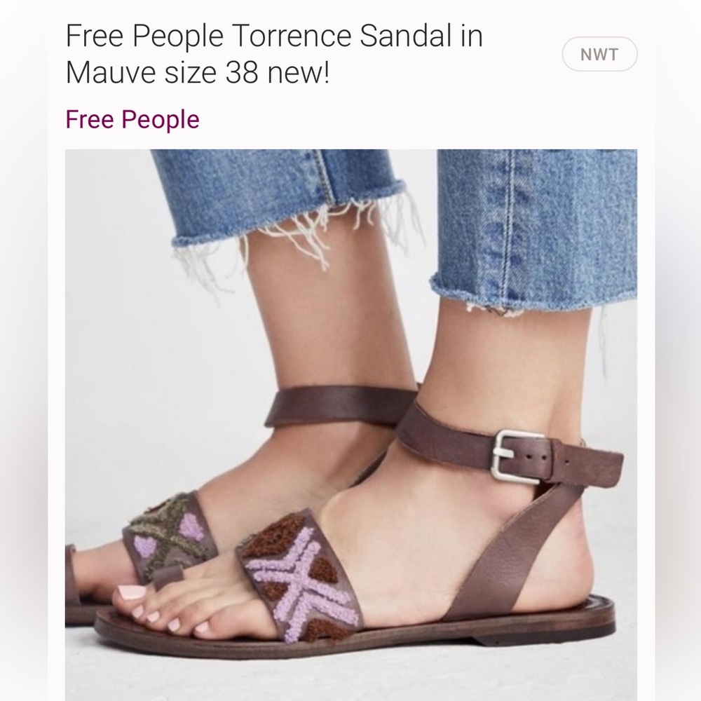 Free People Torrence Sandal in
Mauve size 39